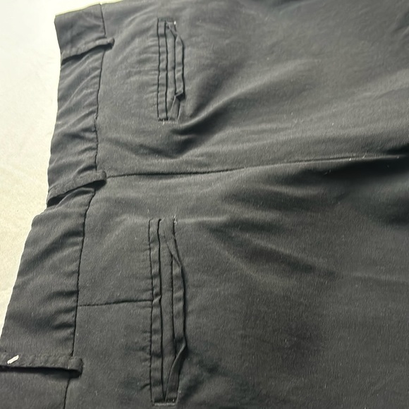 George Pants Size 12P Petite Black With Small Black Paint Stain On Back As Shown - Picture 4 of 5